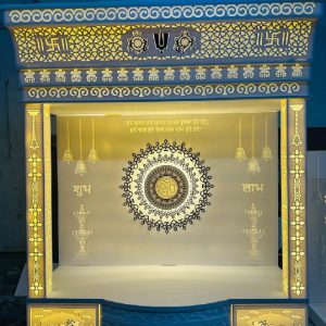 Corian Mandir With Backlight