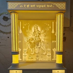 Corian Mandir With Backlight