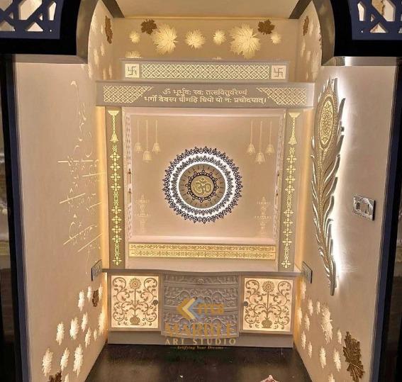 Corian Mandir With High End Design - Image 7