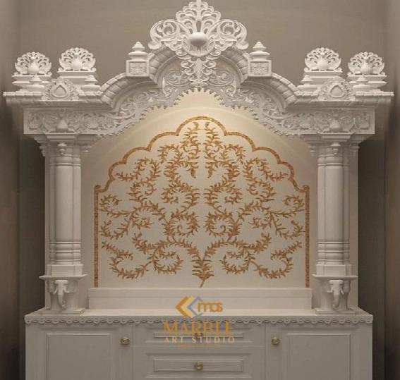 Corian Mandir With High End Design - Image 3