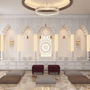 Corian Mandir With High End Design