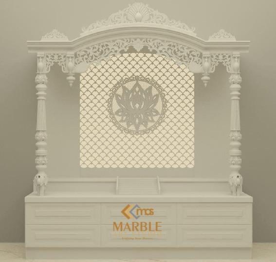 Corian Mandir With High End Design - Image 4