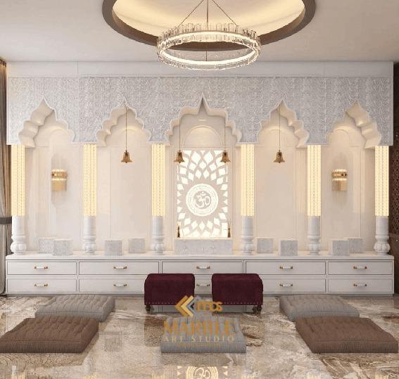 Corian Mandir With High End Design