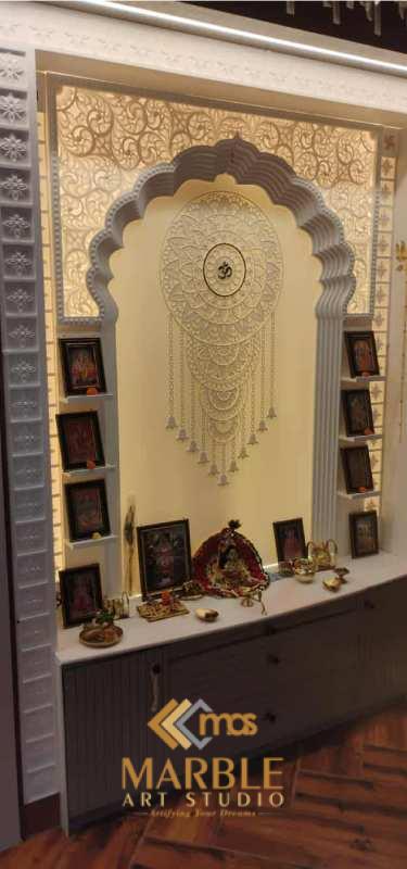 Designer Corian Mandir in UK to Create Serene Space