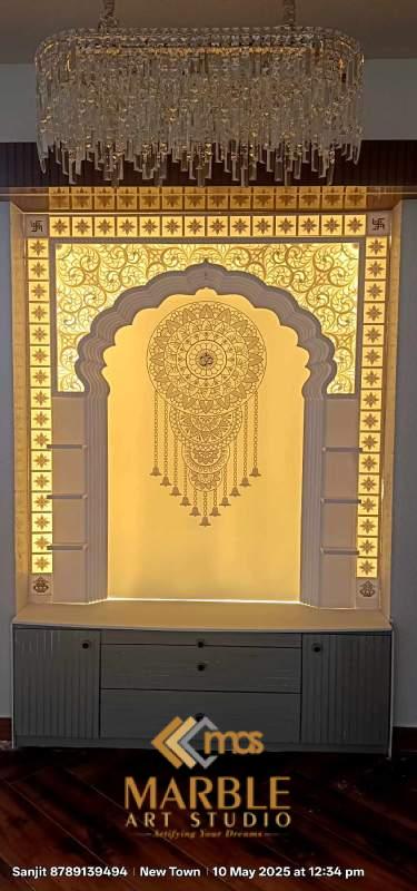 Designer Corian Mandir in UK to Create Serene Space