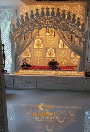 Custom Corian Mandirs In Noida, Designed for Homes (1)