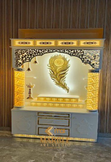 Custom Corian Mandirs In Noida, Designed for Homes (2)